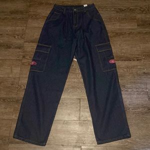 It’s from SHIEN and it a cargo flap pocket blue jean and it’s size 36/ medium